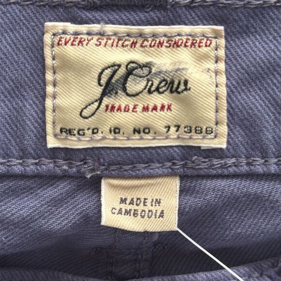 J Crew 484 Slim-fit garment-dyed five-pocket pant Mens Size 30 x 32 Navy Blue - Picture 5 of 8